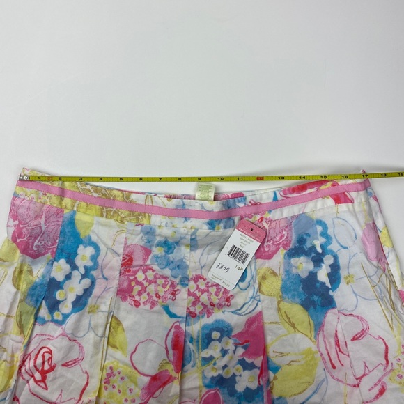 Sigrid Olsen Petite Cherie Pastel Floral Skirt NWT Size 14P - Picture 7 of 12